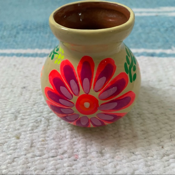 Vintage Other - Vintage Hand Painted Clay Vase